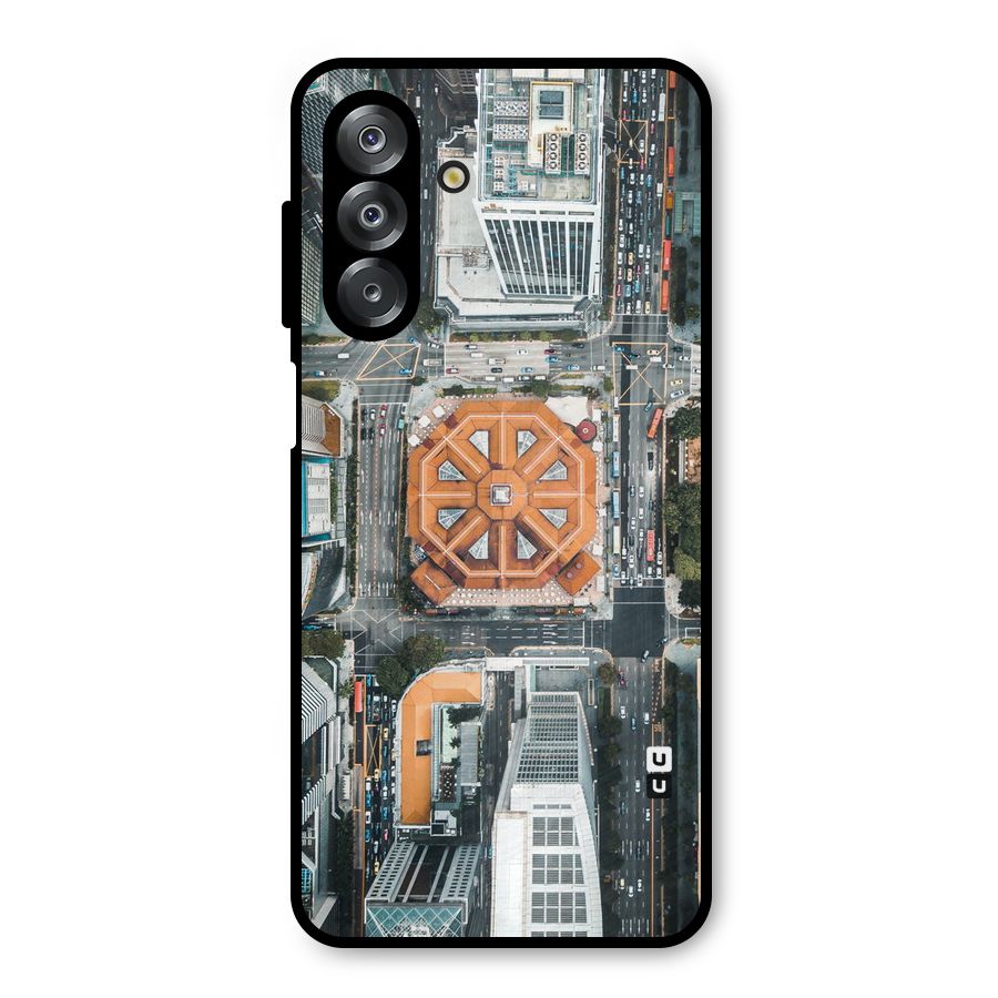 Orange Dome Metal Back Case for Galaxy A26