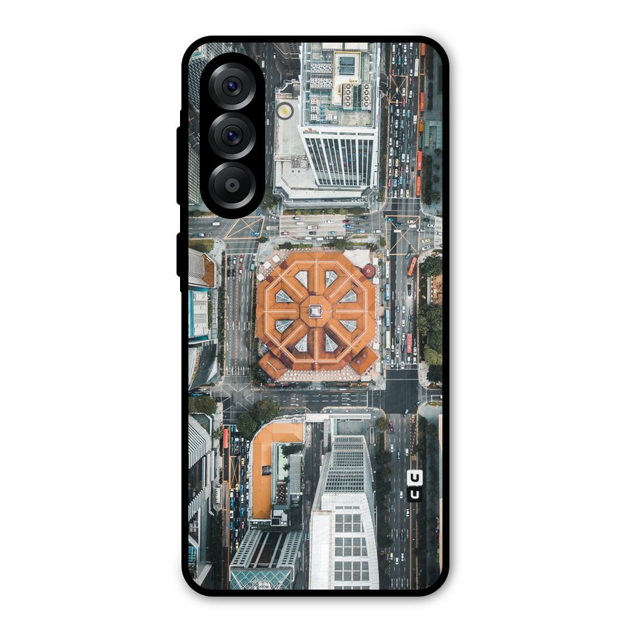 Orange Dome Metal Back Case for Galaxy A36