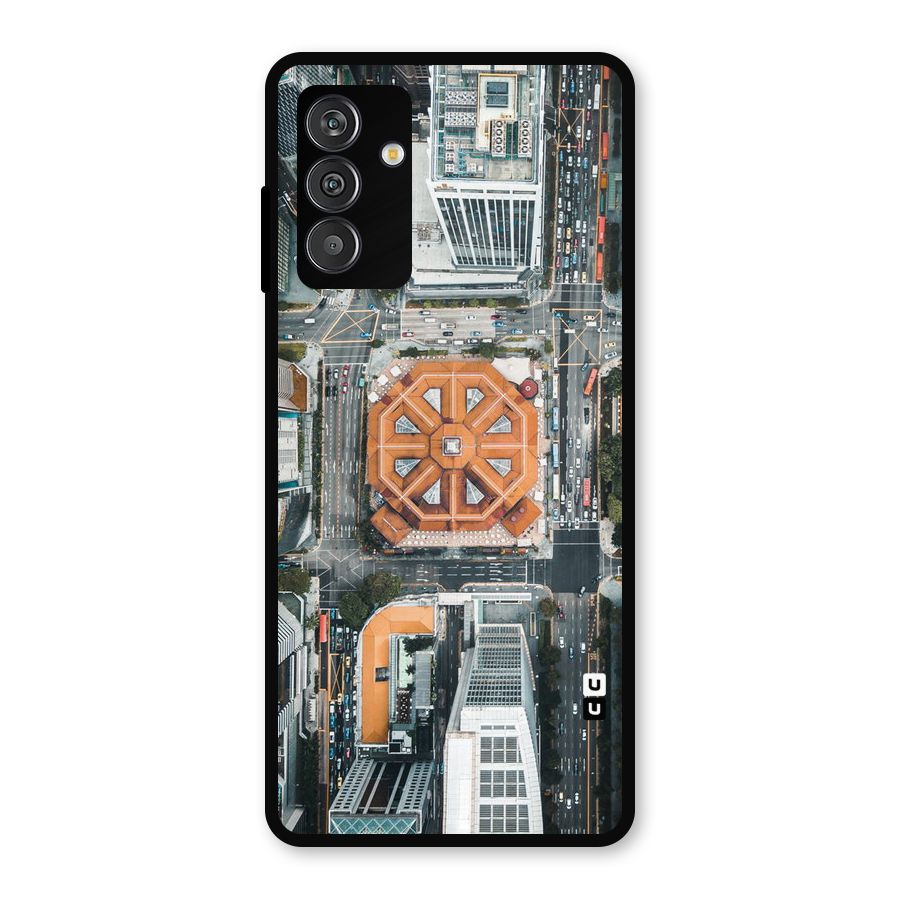Orange Dome Metal Back Case for Galaxy F13