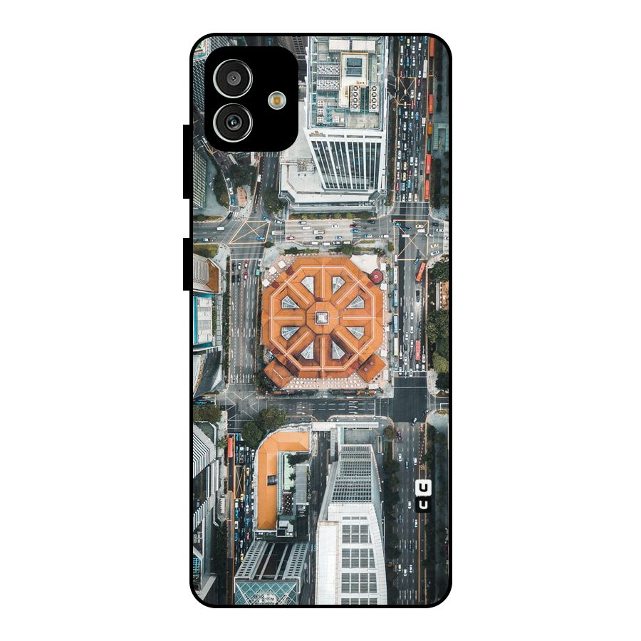 Orange Dome Metal Back Case for Galaxy M13 5G