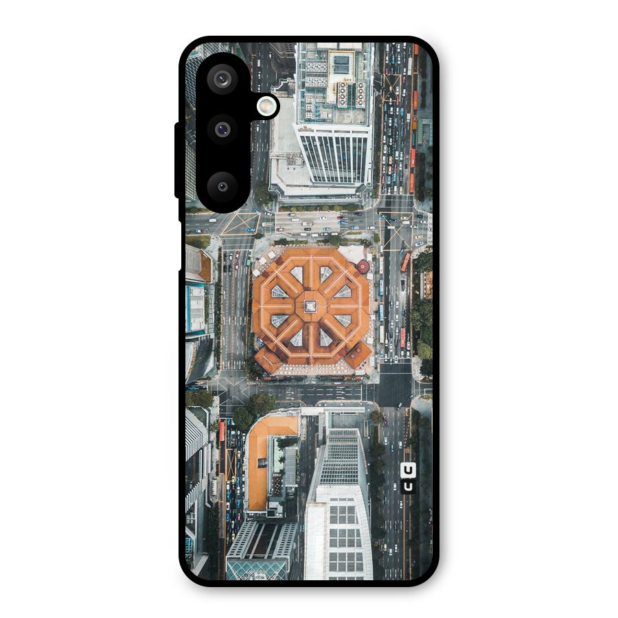 Orange Dome Metal Back Case for Galaxy M16