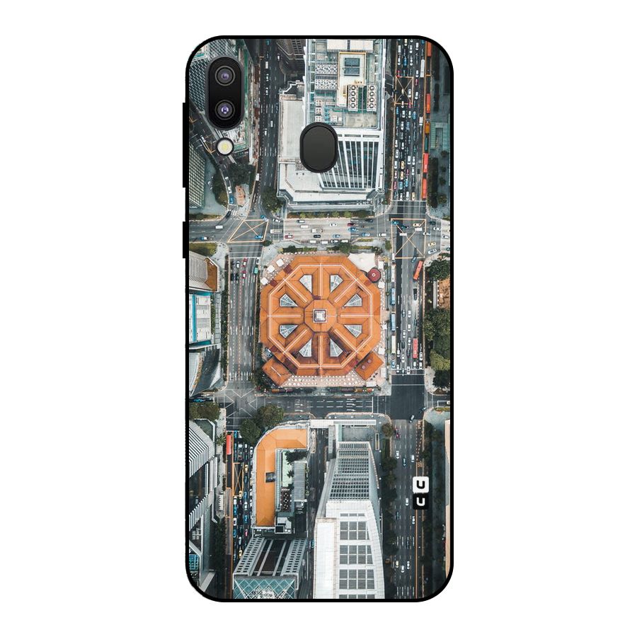 Orange Dome Metal Back Case for Galaxy M20