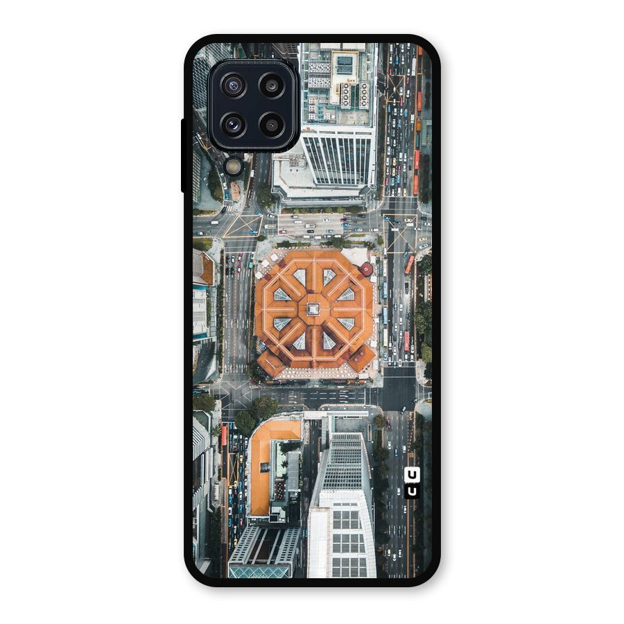 Orange Dome Metal Back Case for Galaxy M32