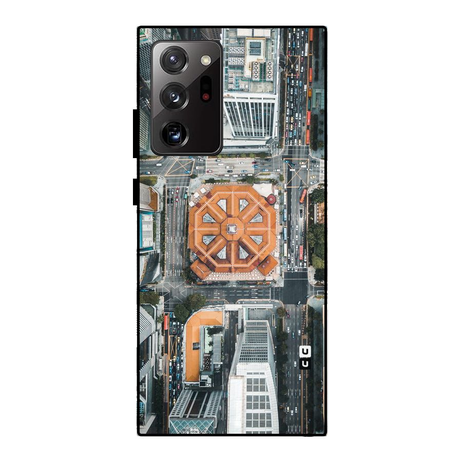 Orange Dome Metal Back Case for Galaxy Note 20 Ultra