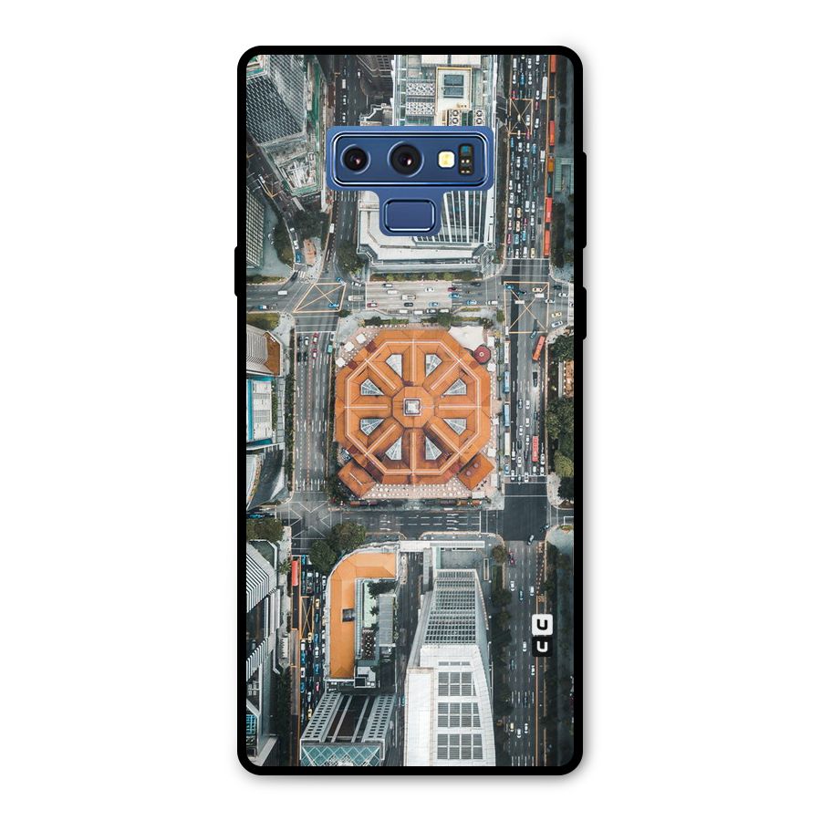 Orange Dome Metal Back Case for Galaxy Note 9