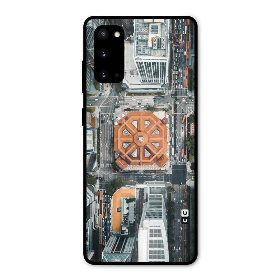 Orange Dome Metal Back Case for Galaxy S20
