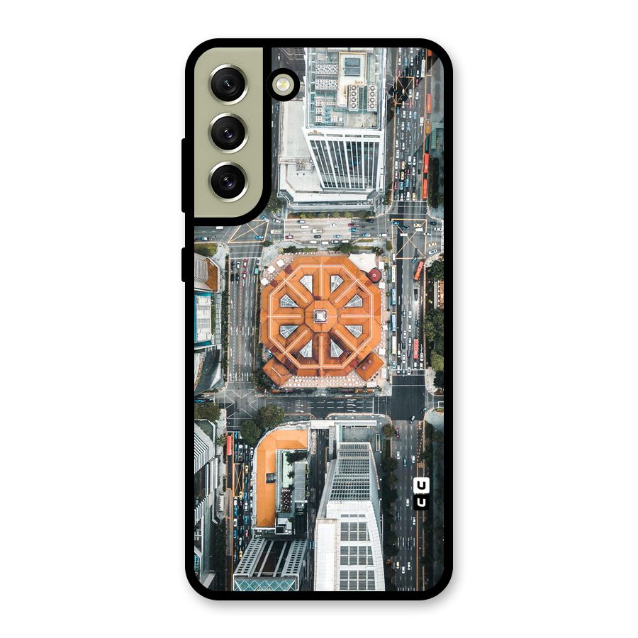 Orange Dome Metal Back Case for Galaxy S21 FE 5G (2023)