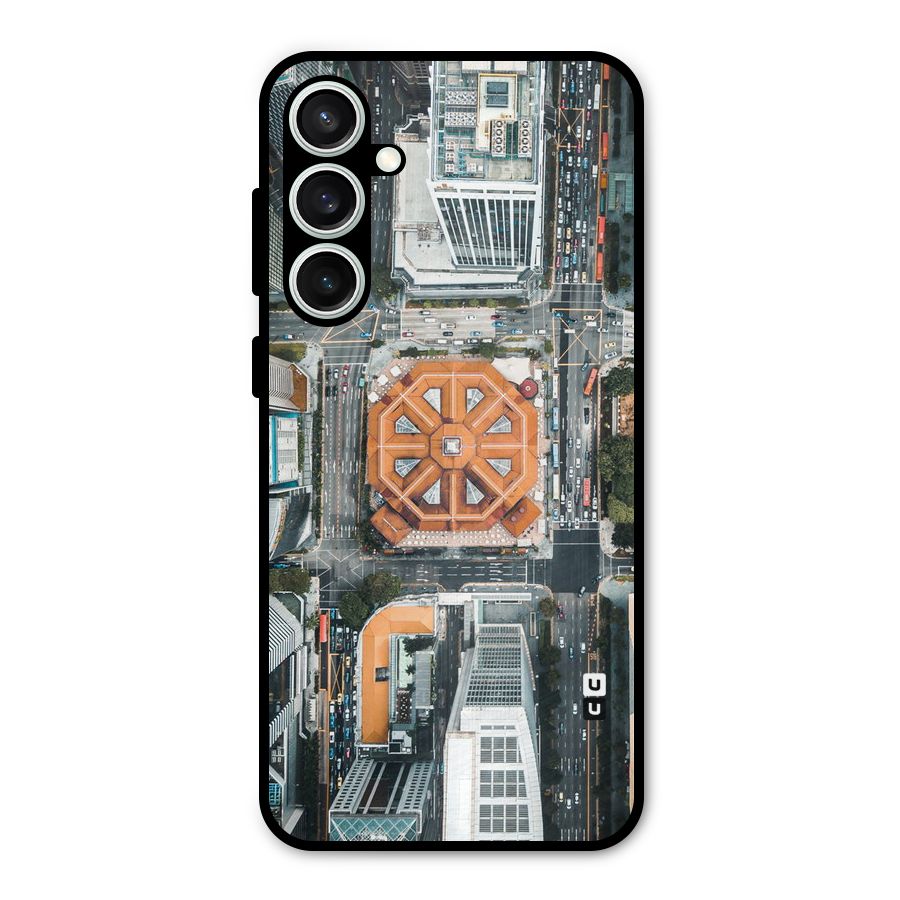 Orange Dome Metal Back Case for Galaxy S23 FE