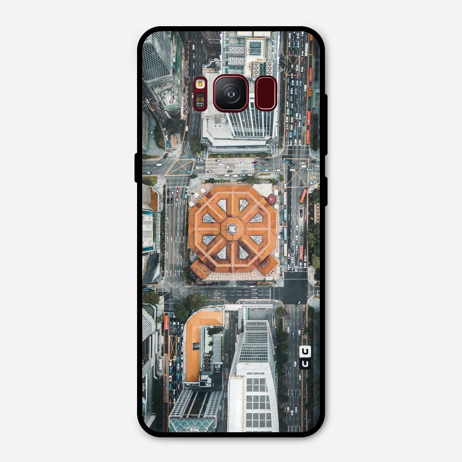 Orange Dome Metal Back Case for Galaxy S8