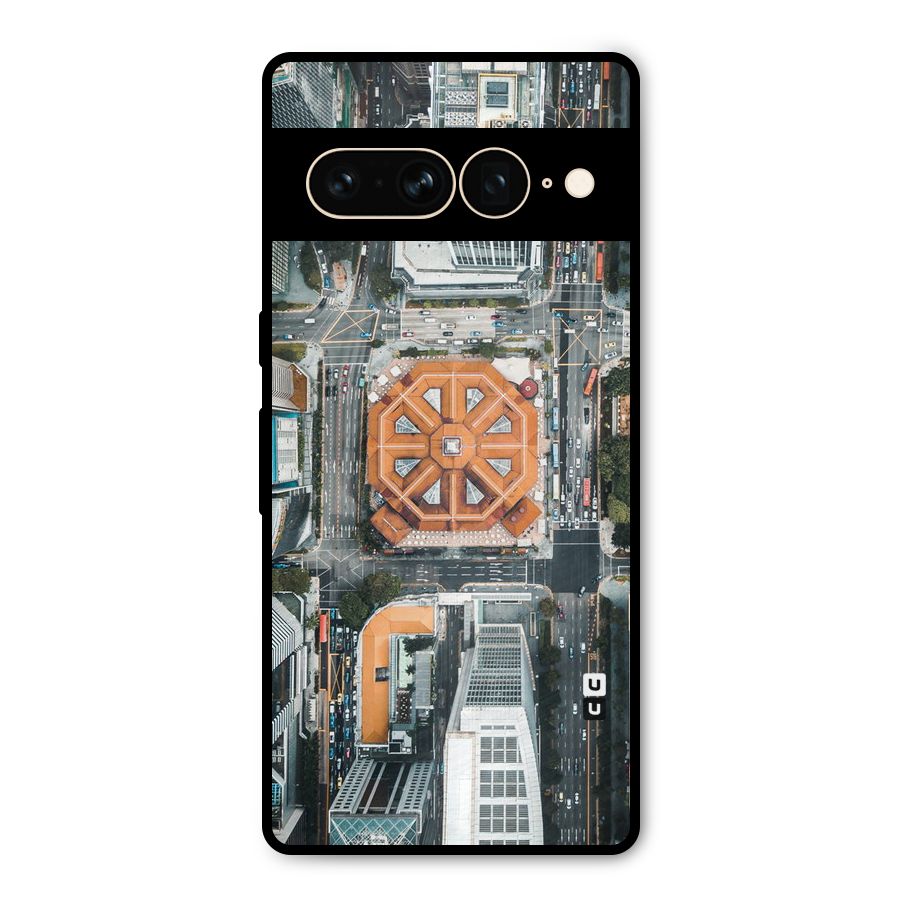 Orange Dome Metal Back Case for Google Pixel 7 Pro