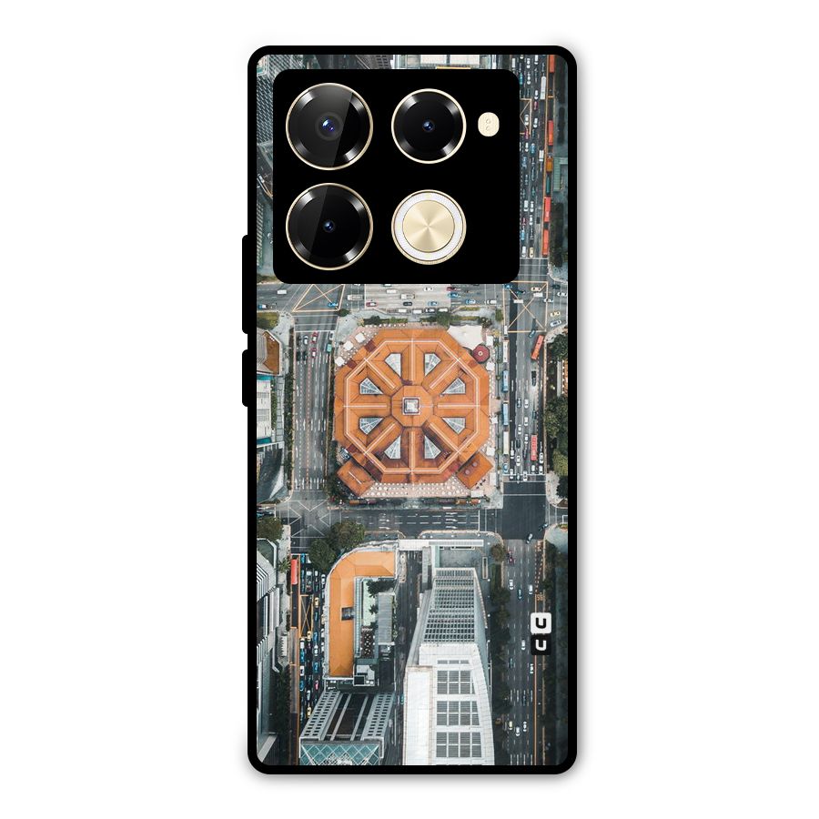 Orange Dome Metal Back Case for Infinix Note 40 Pro