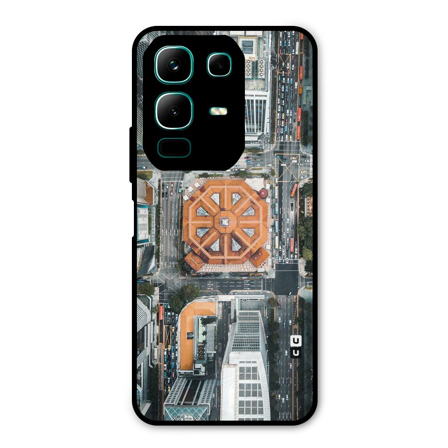 Orange Dome Metal Back Case for Infinix Note 50x