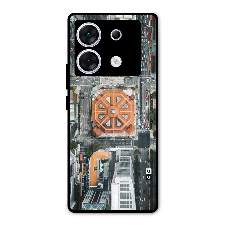 Orange Dome Metal Back Case for Infinix Zero 30 5G