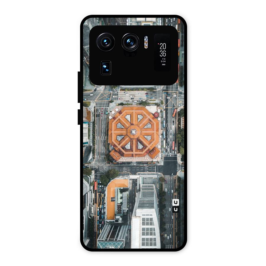 Orange Dome Metal Back Case for Mi 11 Ultra