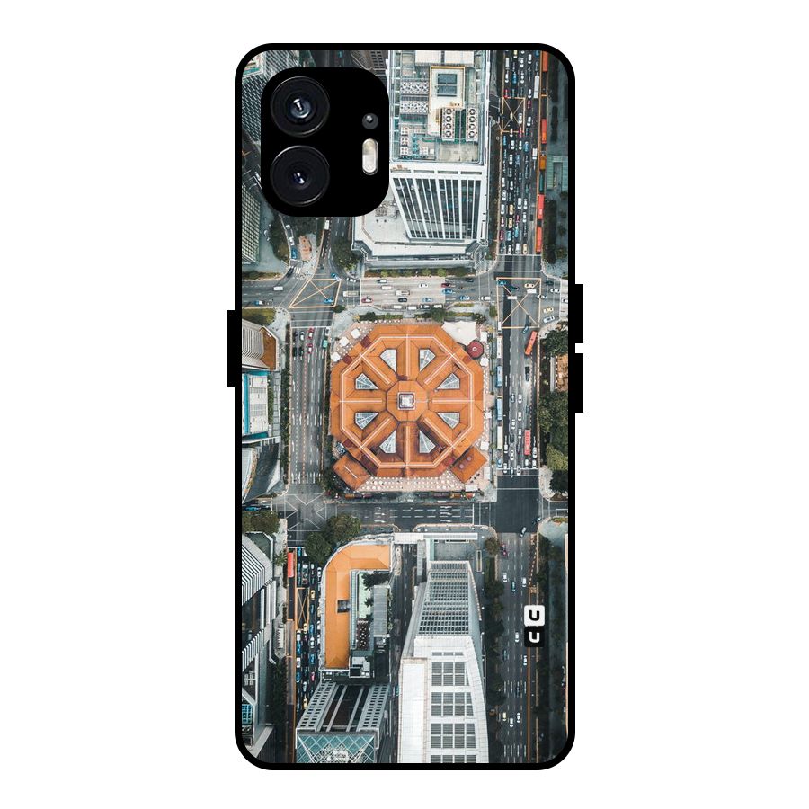 Orange Dome Metal Back Case for Nothing Phone 2