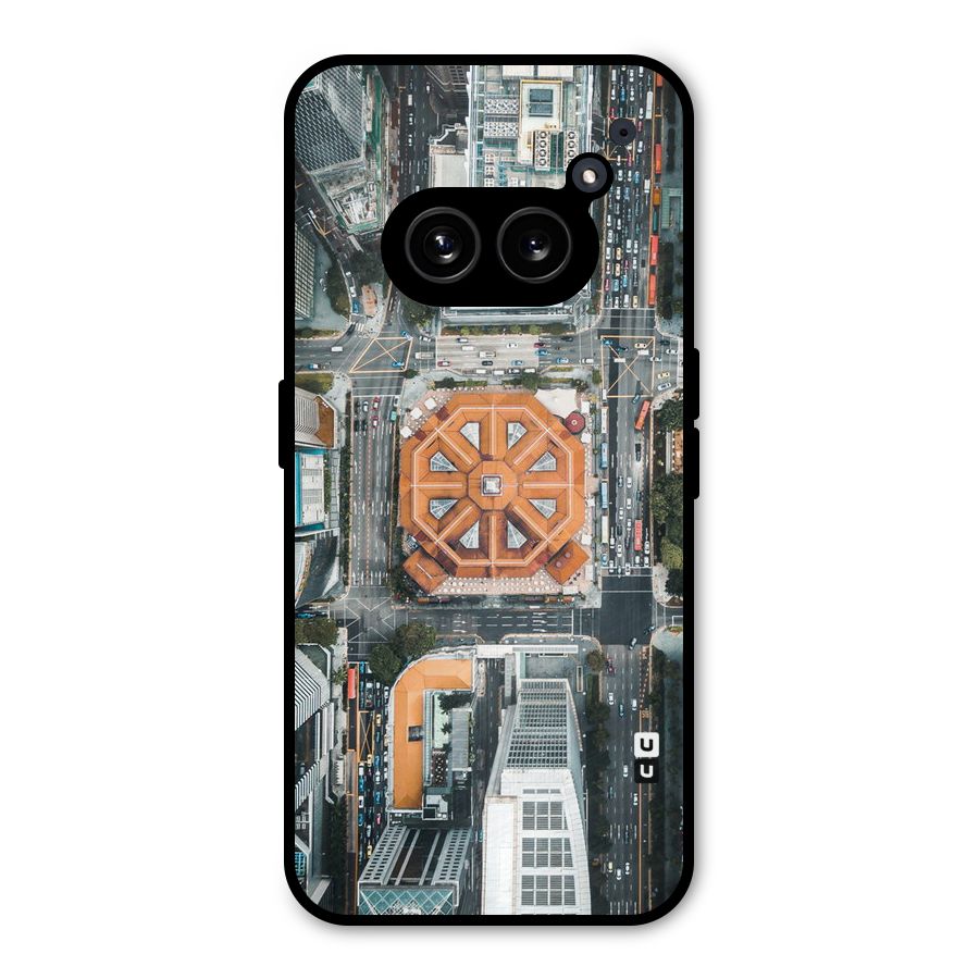 Orange Dome Metal Back Case for Nothing Phone 2a Plus