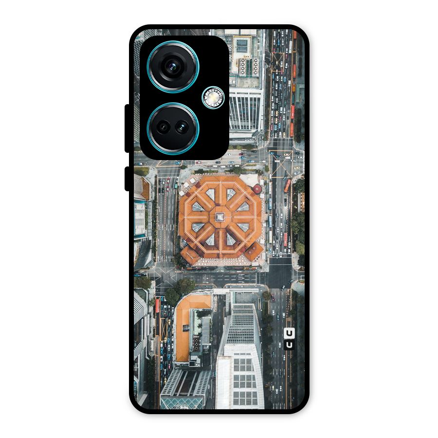 Orange Dome Metal Back Case for OnePlus Nord CE 3 5G