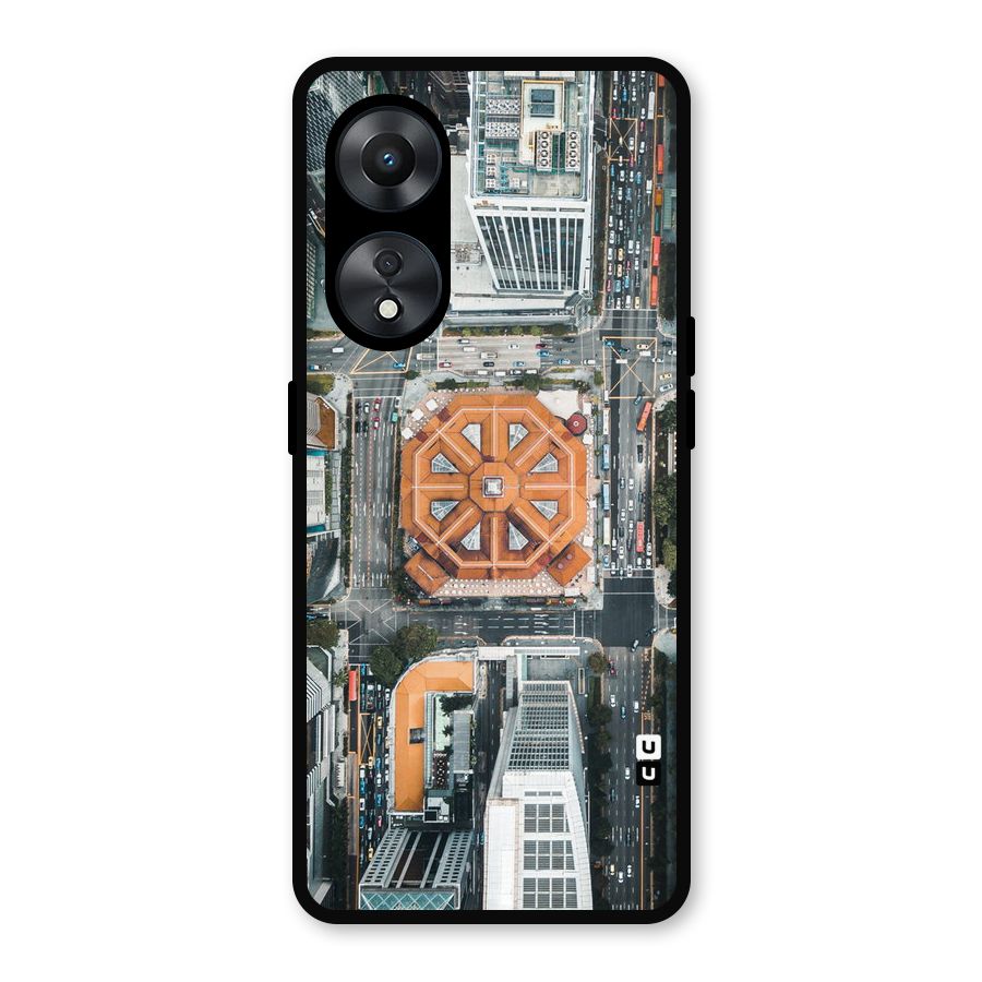 Orange Dome Metal Back Case for Oppo A78