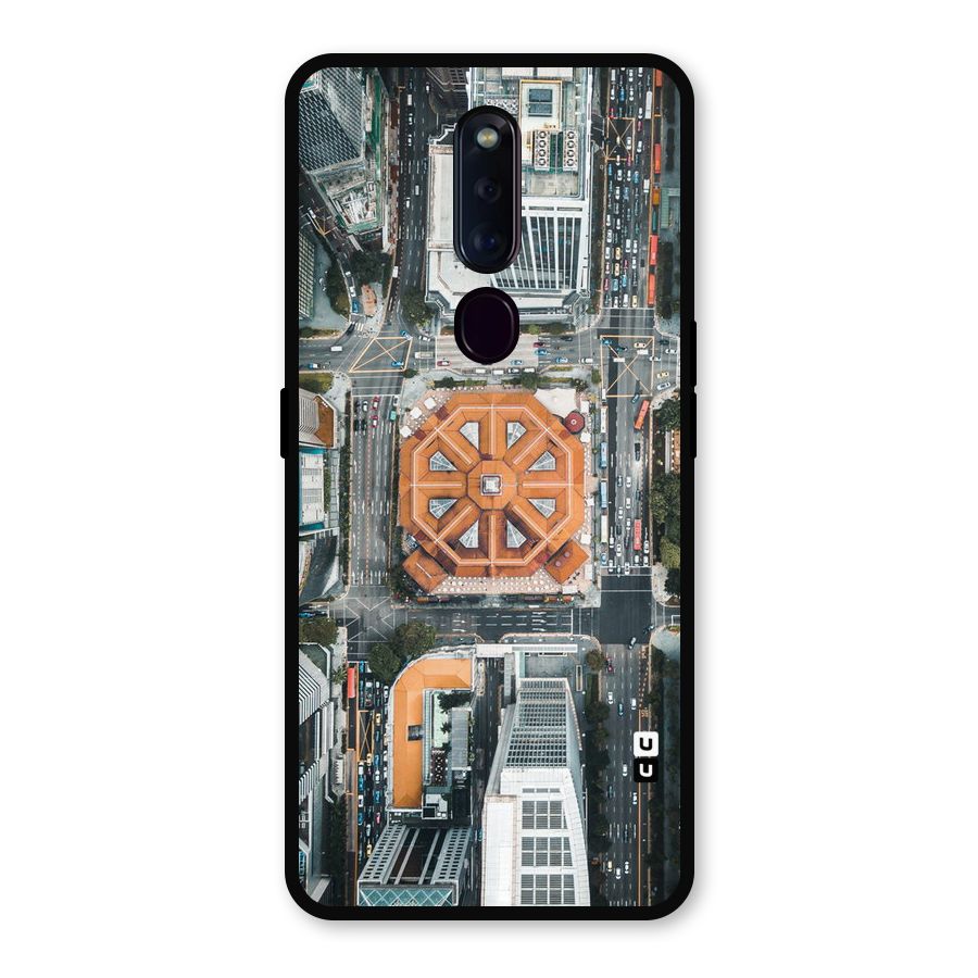 Orange Dome Metal Back Case for Oppo F11 Pro
