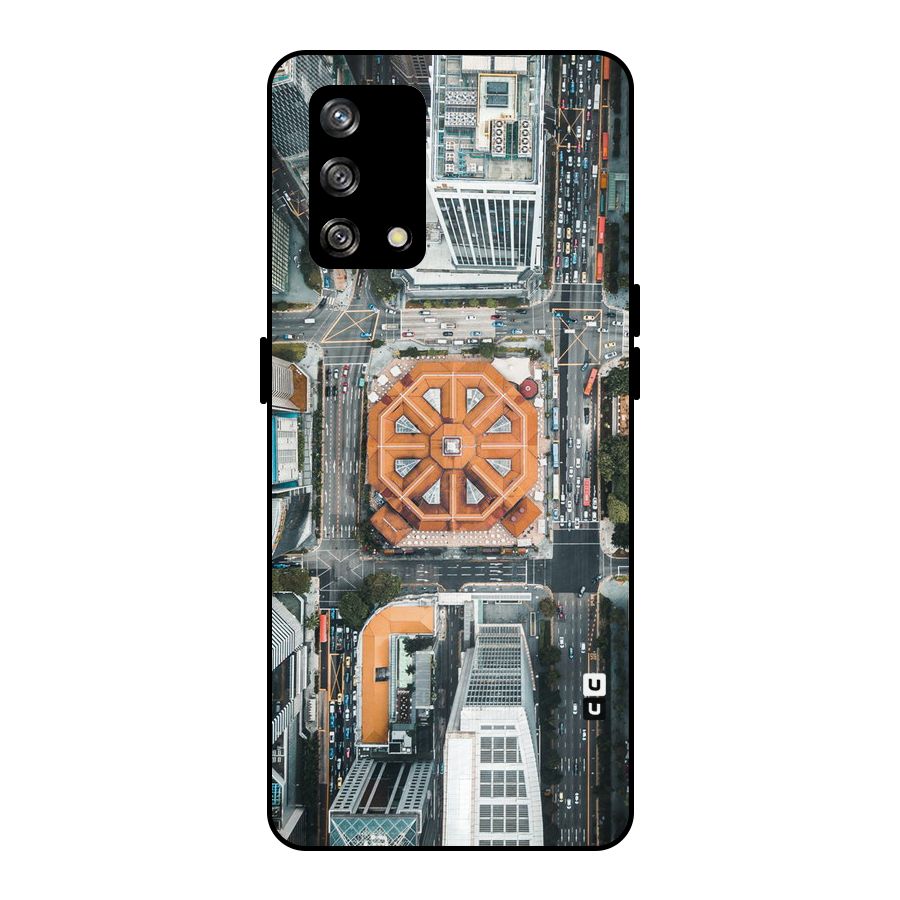 Orange Dome Metal Back Case for Oppo F19