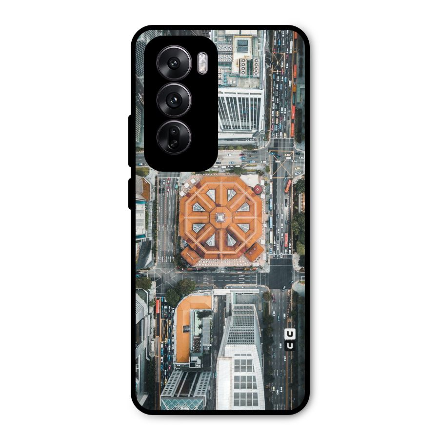 Orange Dome Metal Back Case for Oppo Reno12