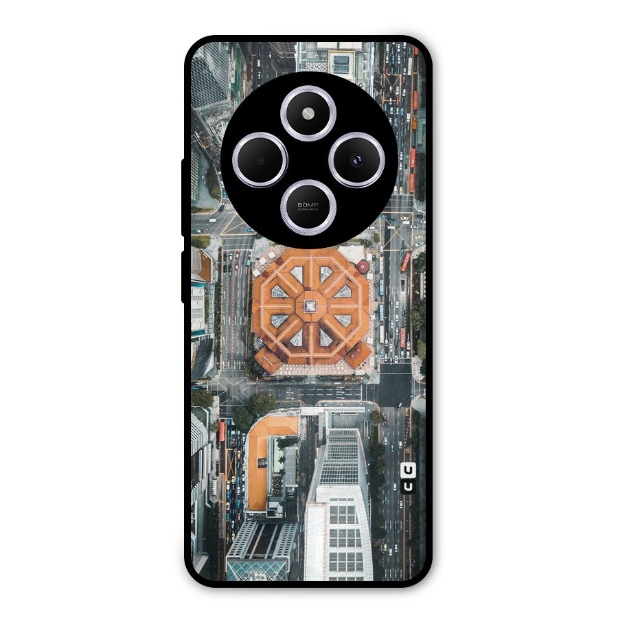 Orange Dome Metal Back Case for Poco M7