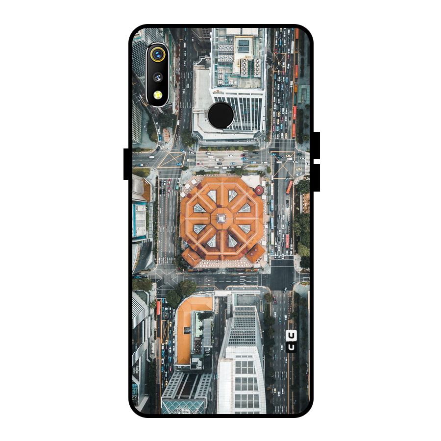 Orange Dome Metal Back Case for Realme 3