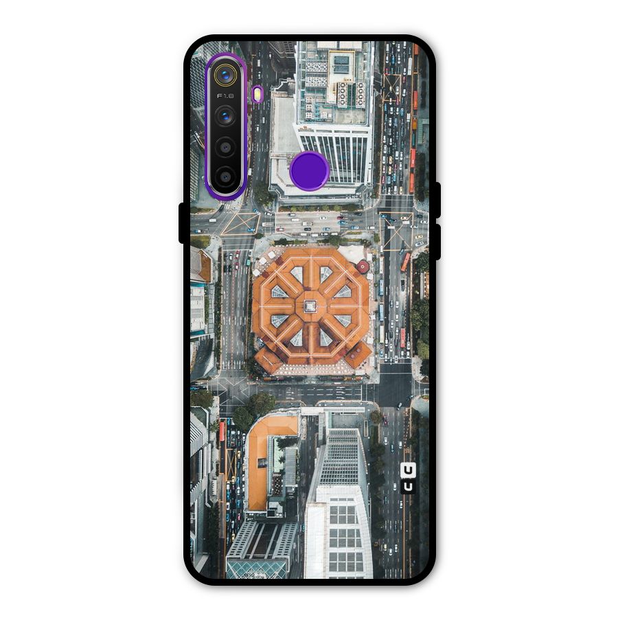 Orange Dome Metal Back Case for Realme 5i