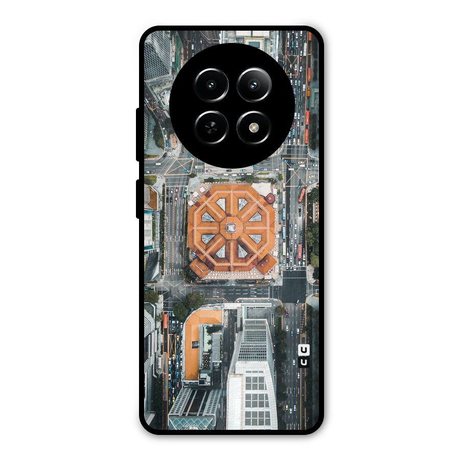 Orange Dome Metal Back Case for Realme Narzo N65