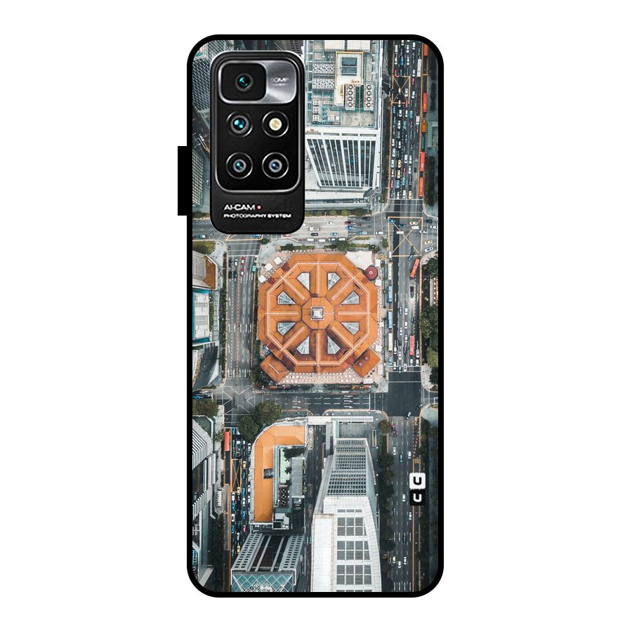 Orange Dome Metal Back Case for Redmi 10 Prime