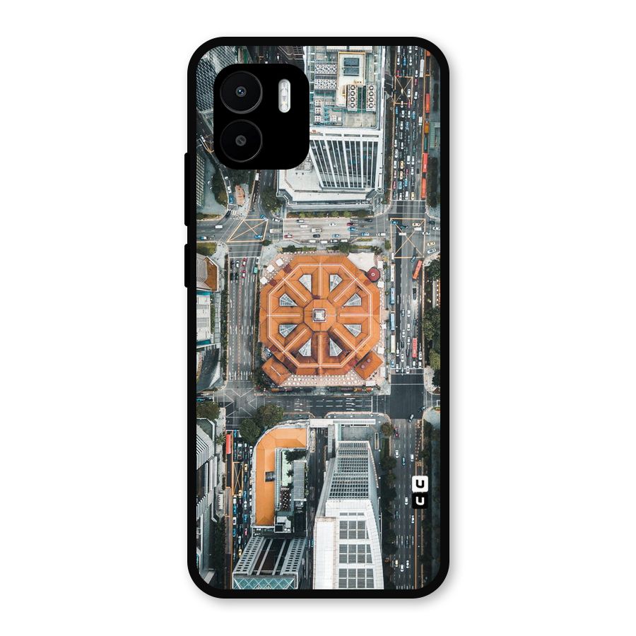 Orange Dome Metal Back Case for Redmi A2
