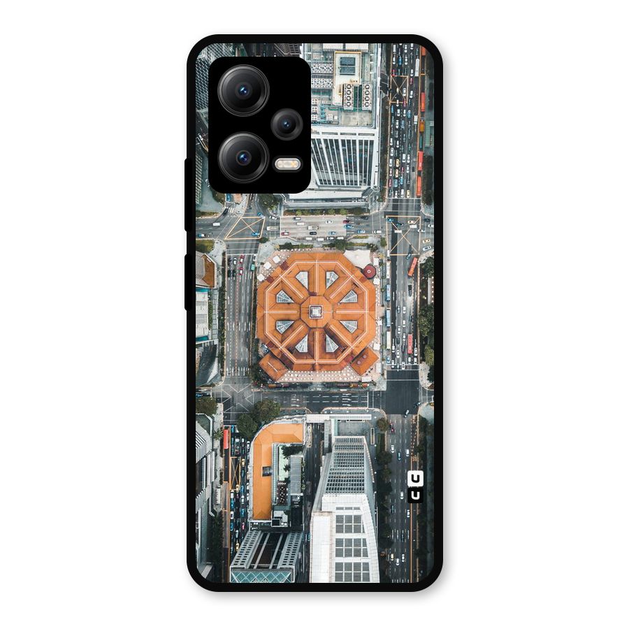 Orange Dome Metal Back Case for Redmi Note 12 5G