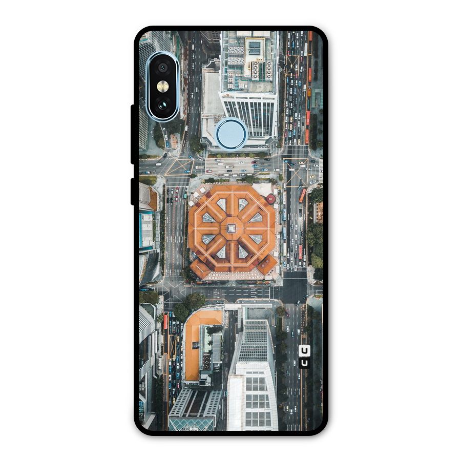 Orange Dome Metal Back Case for Redmi Note 5 Pro