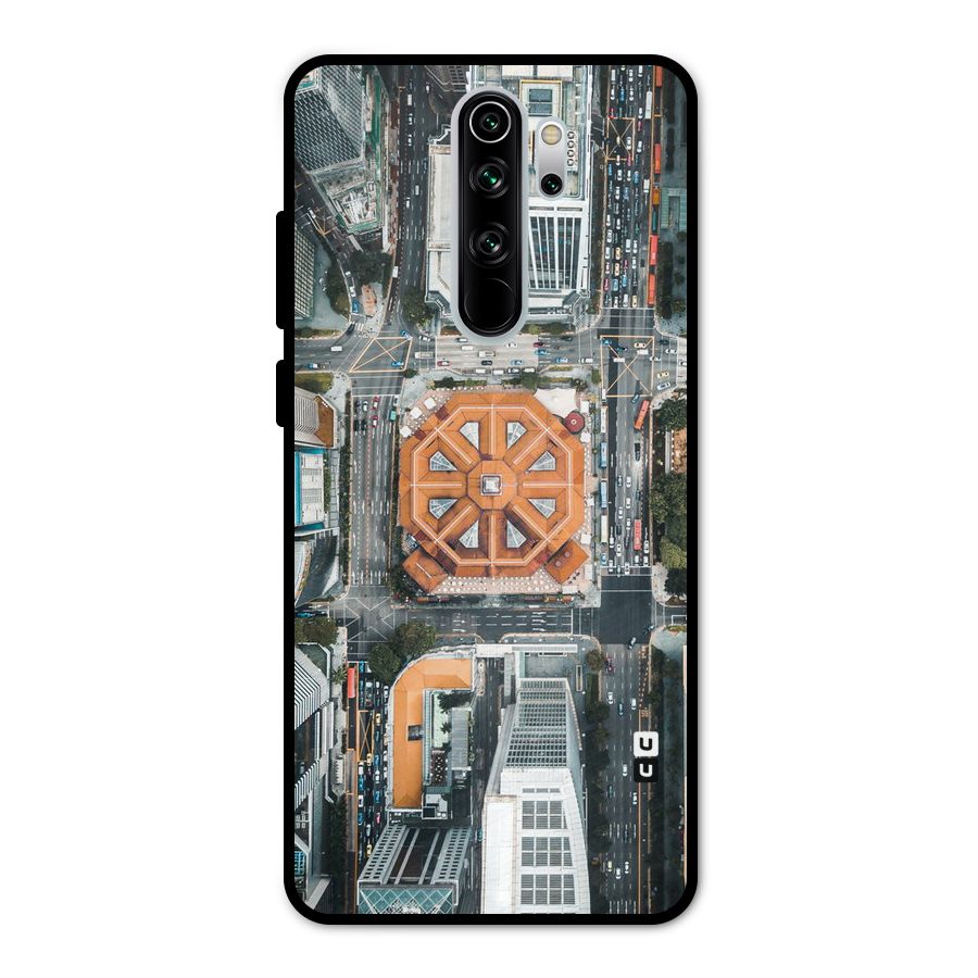 Orange Dome Metal Back Case for Redmi Note 8 Pro