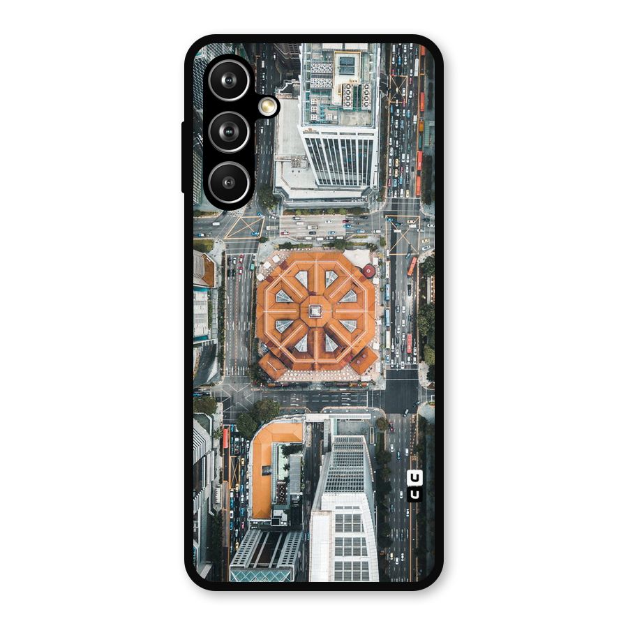 Orange Dome Metal Back Case for Samsung Galaxy M54