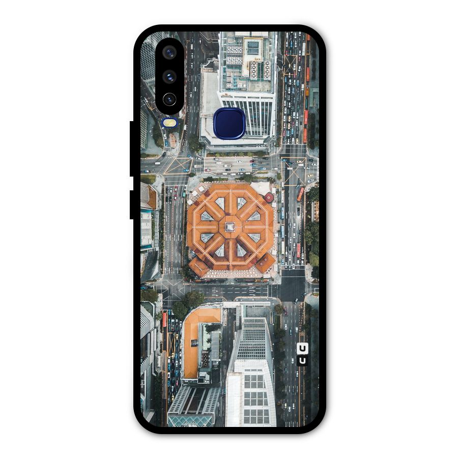 Orange Dome Metal Back Case for Vivo V17