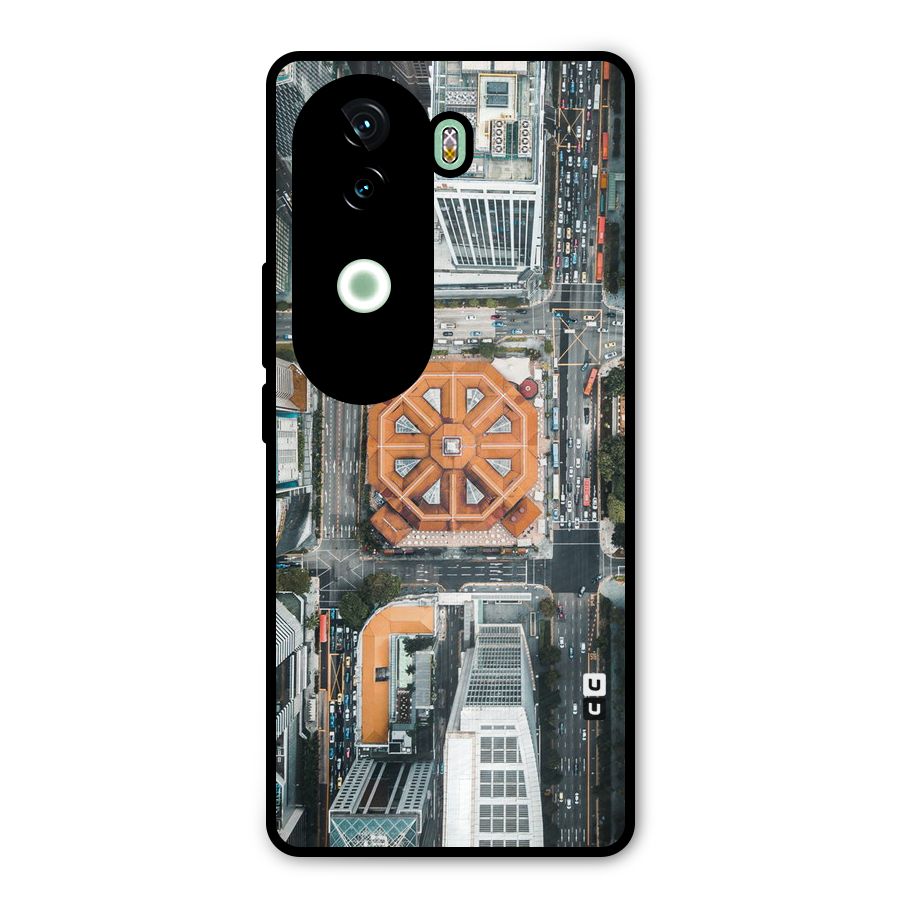 Orange Dome Metal Back Case for Vivo V40e
