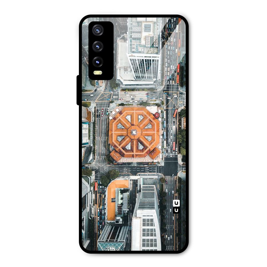 Orange Dome Metal Back Case for Vivo Y20