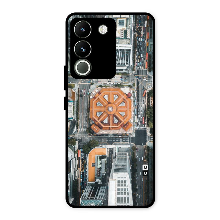 Orange Dome Metal Back Case for Vivo Y200