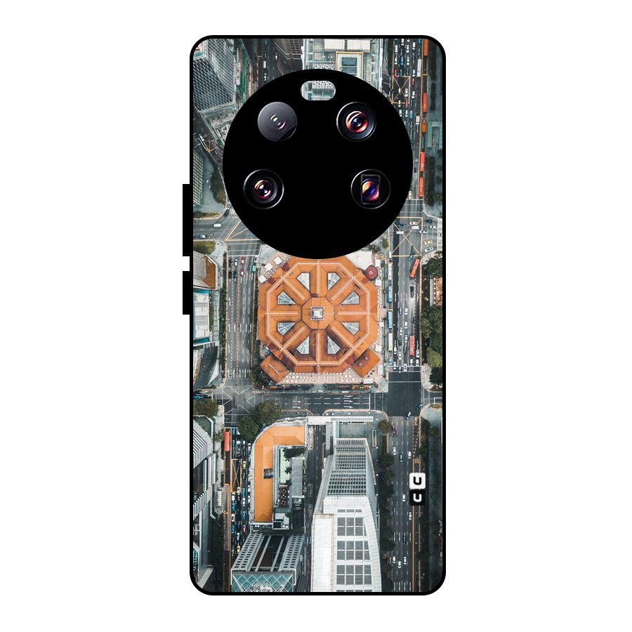 Orange Dome Metal Back Case for Xiaomi 13 Ultra