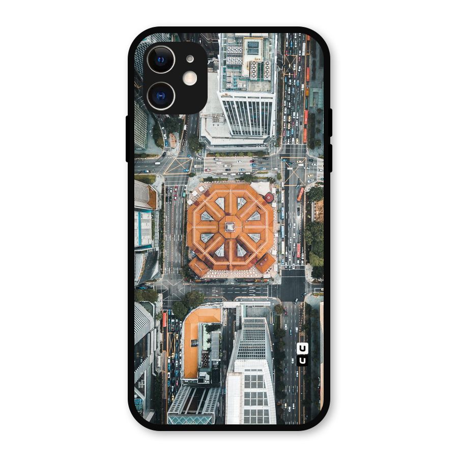Orange Dome Metal Back Case for iPhone 11