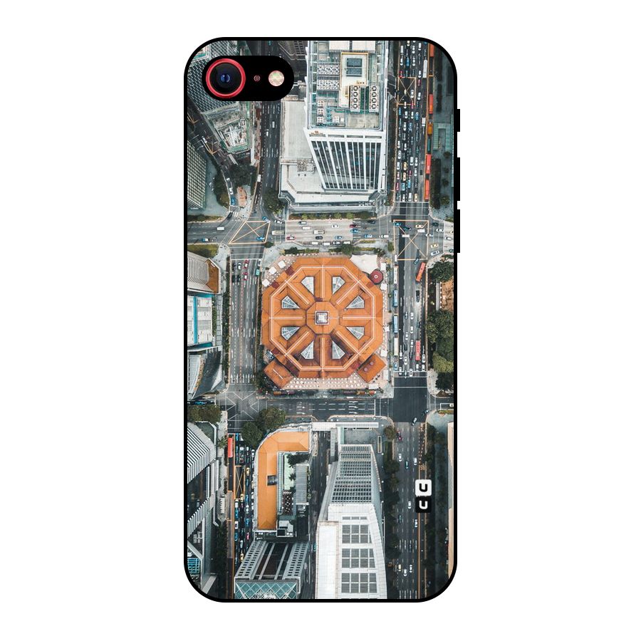 Orange Dome Metal Back Case for iPhone 7