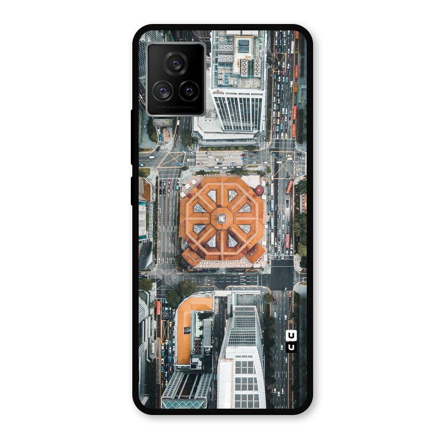Orange Dome Metal Back Case for iQOO 7 Legend 5G