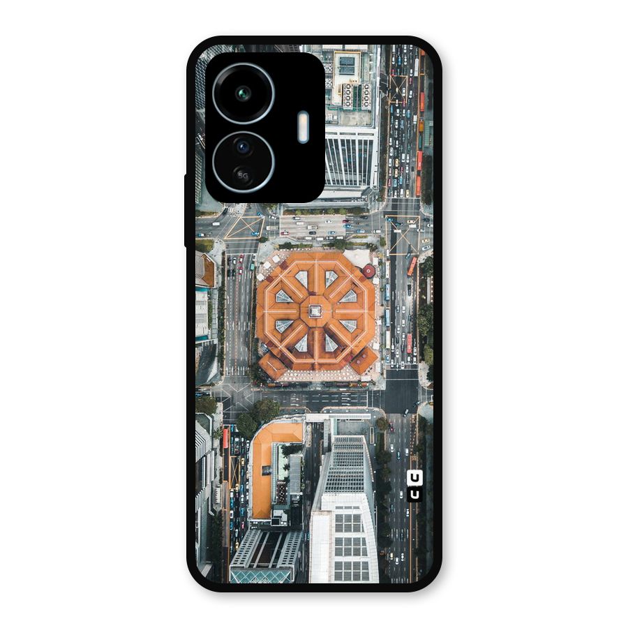 Orange Dome Metal Back Case for vivo iQOO Z6 Lite 5G