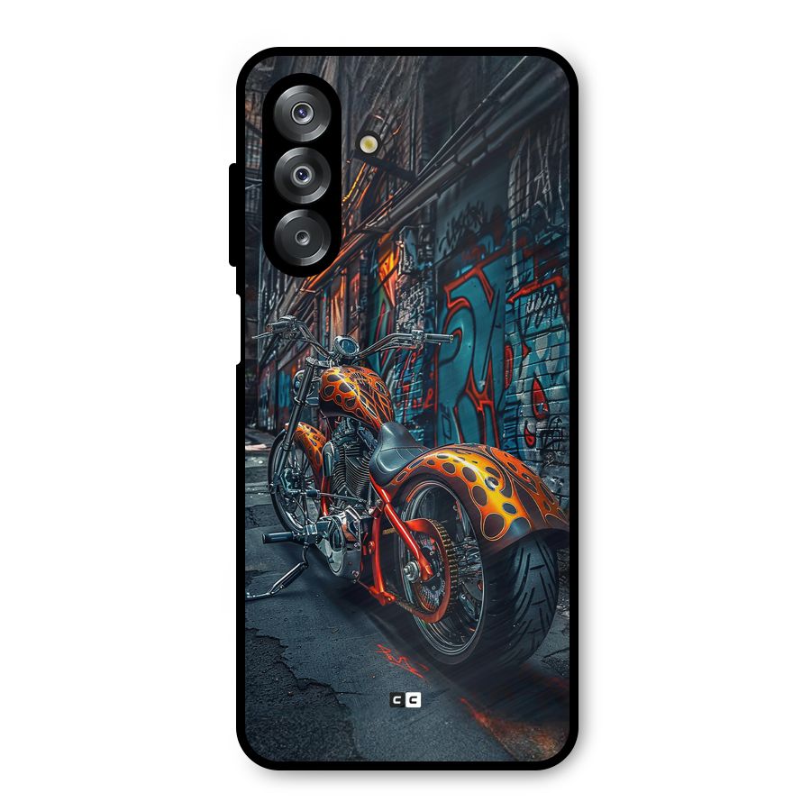Orange Fatbike Metal Back Case for Galaxy A26