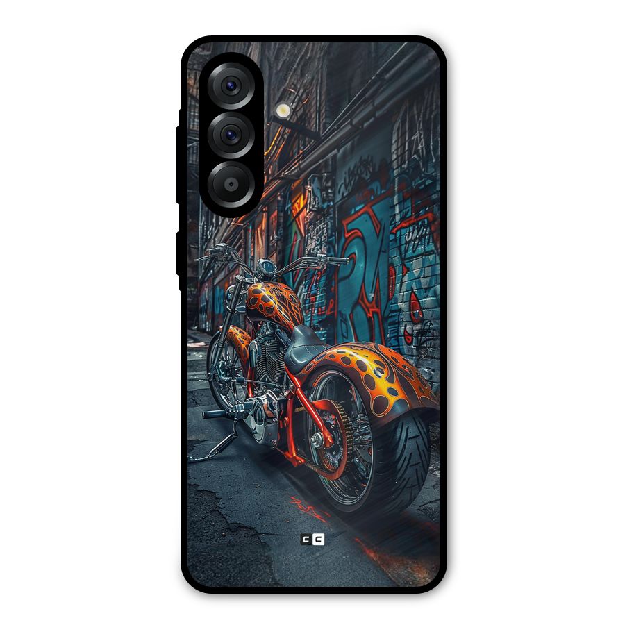 Orange Fatbike Metal Back Case for Galaxy A56