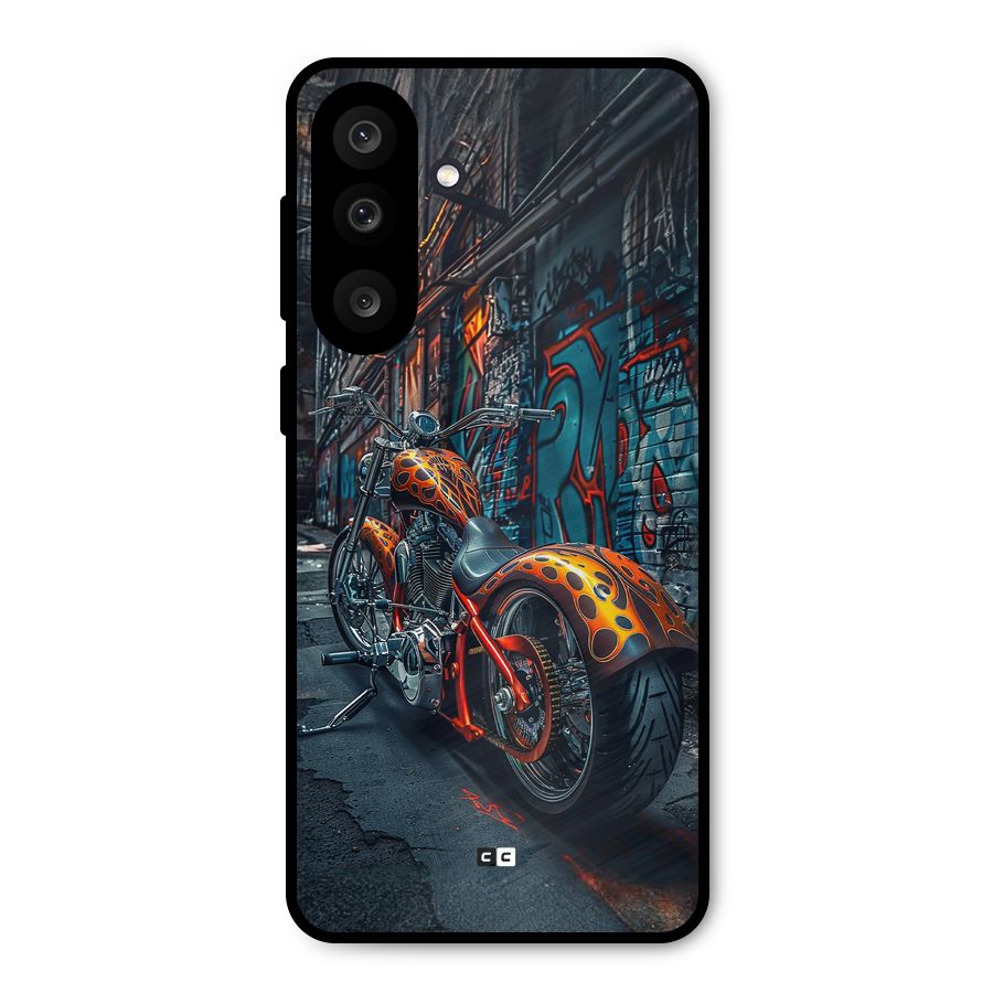 Orange Fatbike Metal Back Case for Galaxy M56