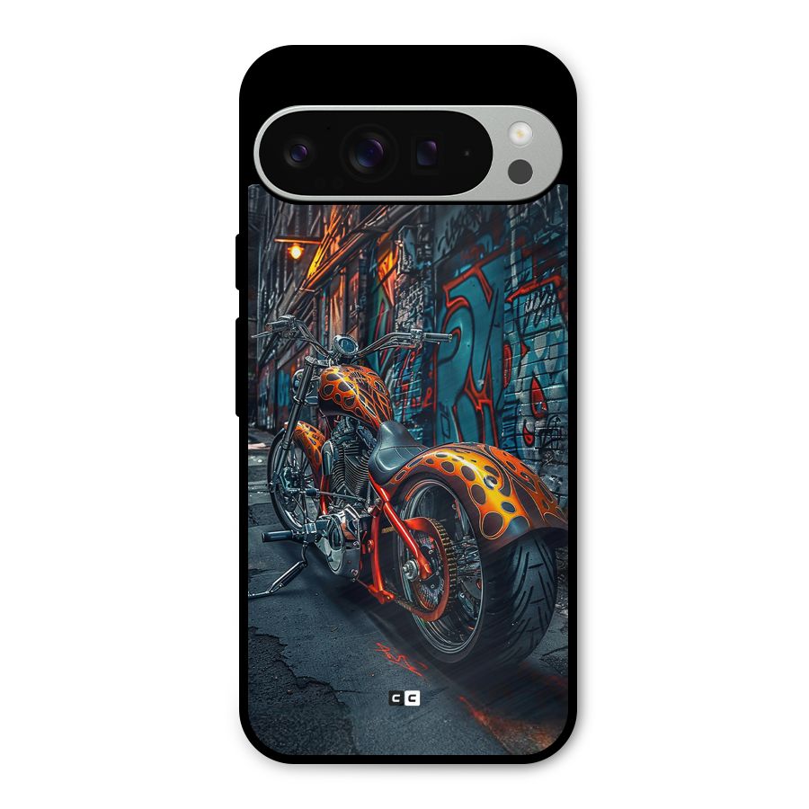 Orange Fatbike Metal Back Case for Google Pixel 9 Pro XL