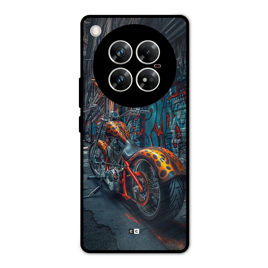 Orange Fatbike Metal Back Case for Infinix Zero 40 5G