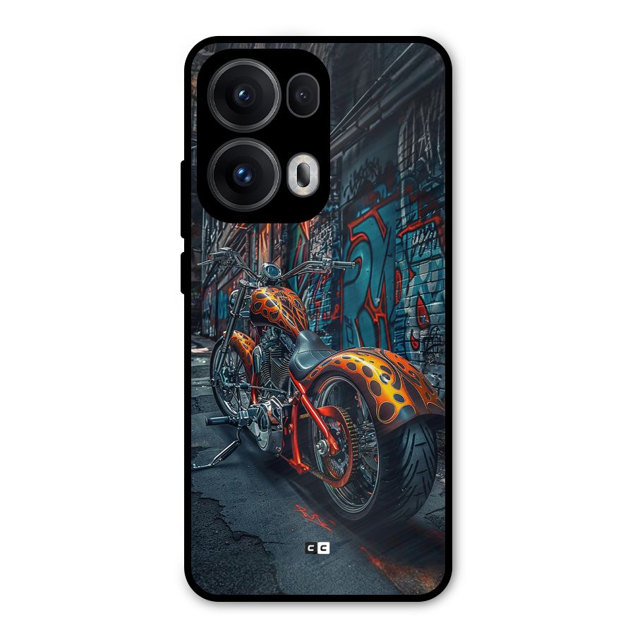 Orange Fatbike Metal Back Case for Oppo Reno13 Pro